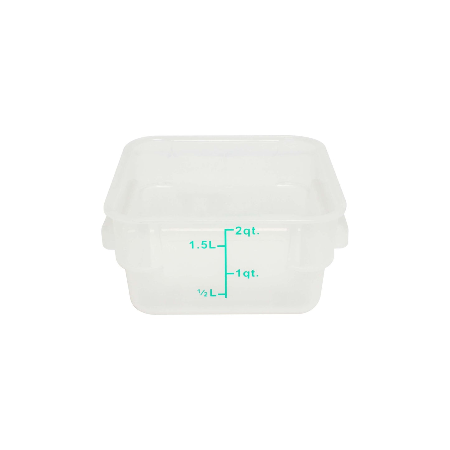 Thunder Group PLSFT002TL 2 qt Square Food Storage Container - Polypropylene, Translucent