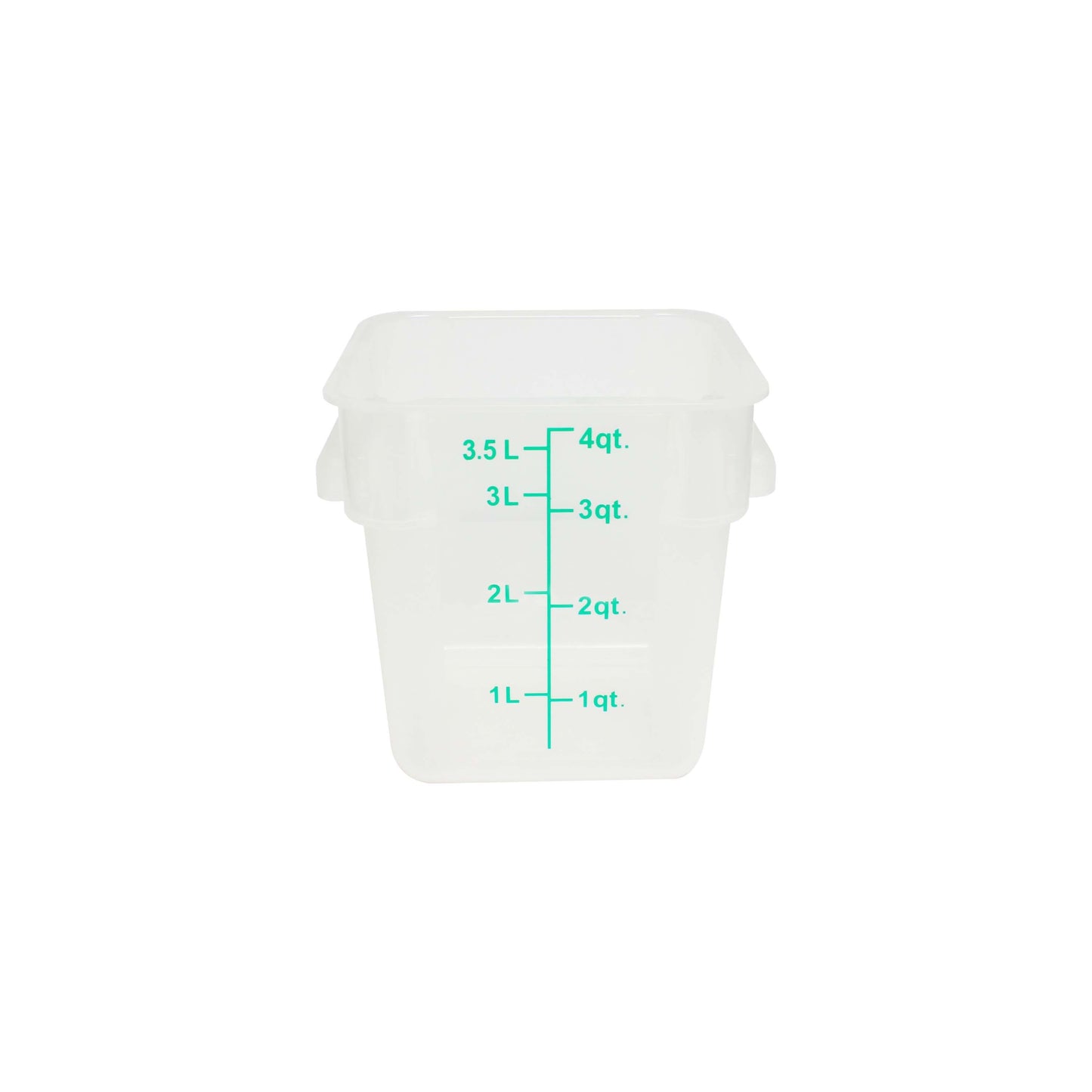 Thunder Group PLSFT004TL 4 qt Square Food Storage Container - Polypropylene, Translucent