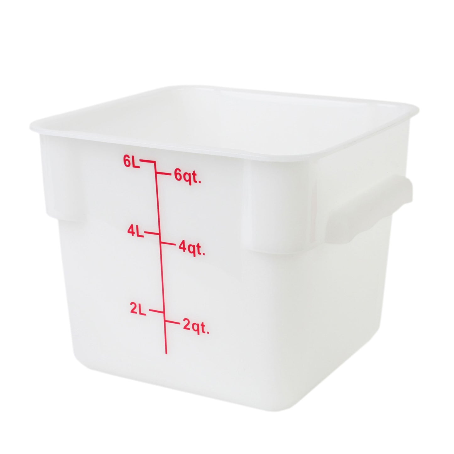 Thunder Group PLSFT006PP 6 qt Square Food Storage Container - White