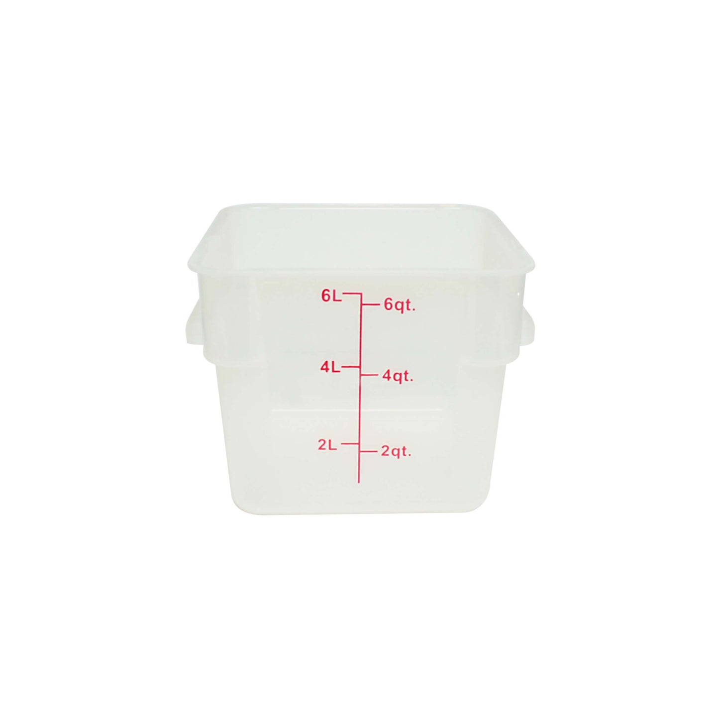 Thunder Group PLSFT006TL 6 qt Square Food Storage Container - Polypropylene, Translucent