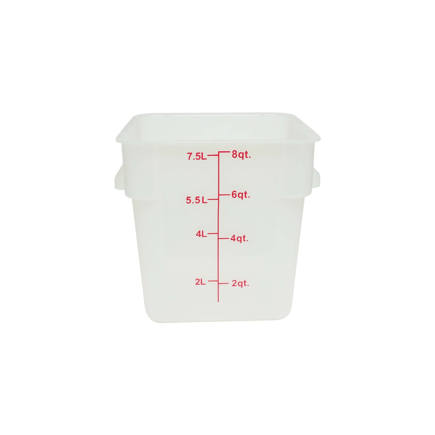 Thunder Group PLSFT008TL 8 qt Square Food Storage Container - Polypropylene, Translucent