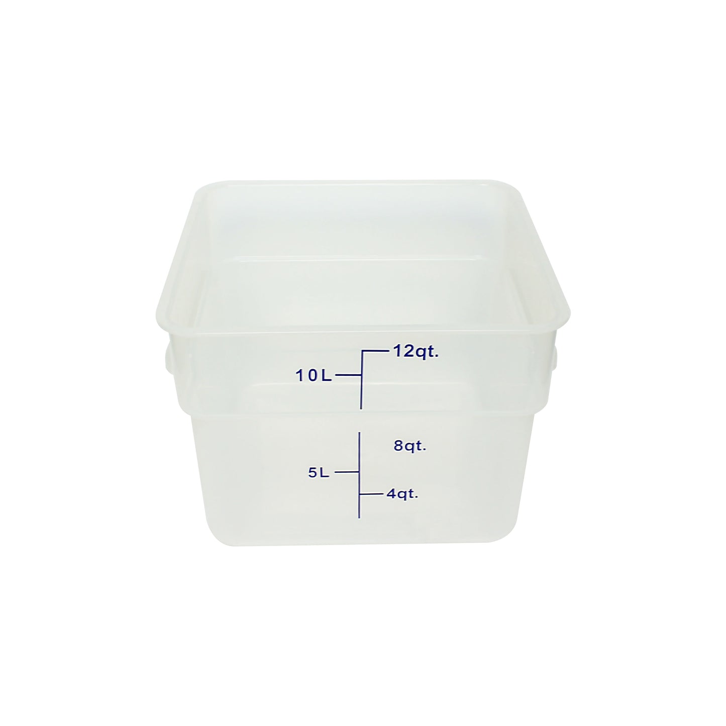 Thunder Group PLSFT012TL 12 qt Square Food Storage Container - Polypropylene, Translucent
