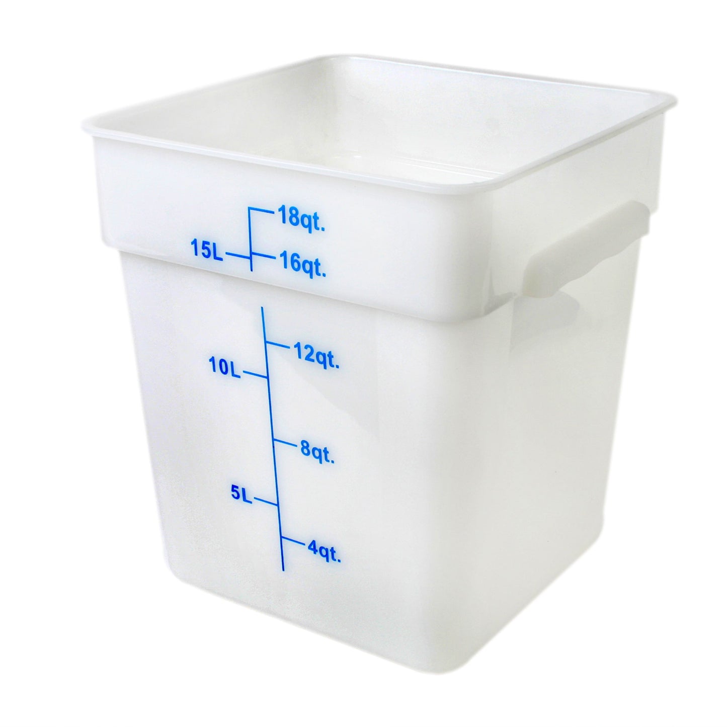 Thunder Group PLSFT018PP 18 qt Square Food Storage Container - White