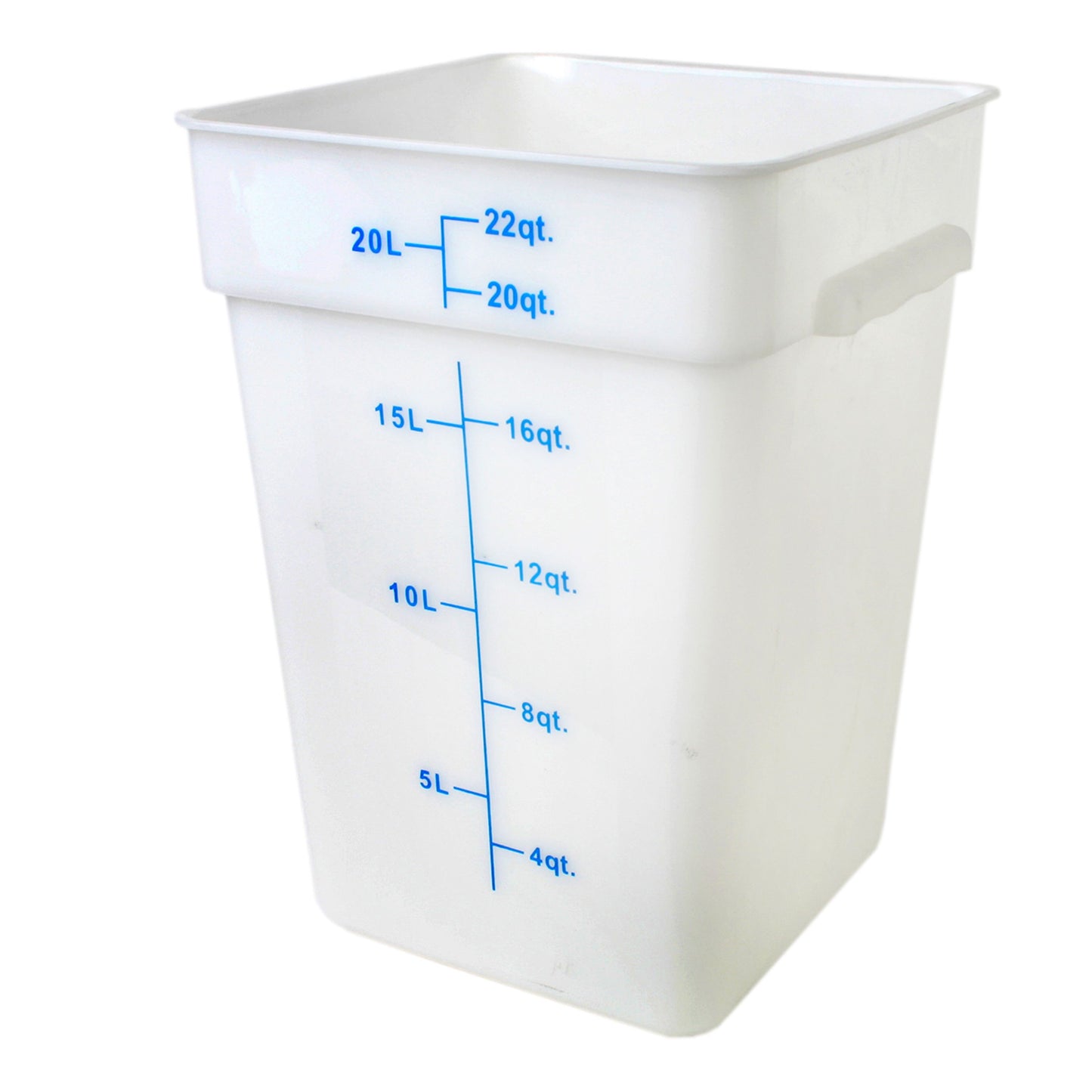 Thunder Group PLSFT022PP 22 qt Square Food Storage Container - White