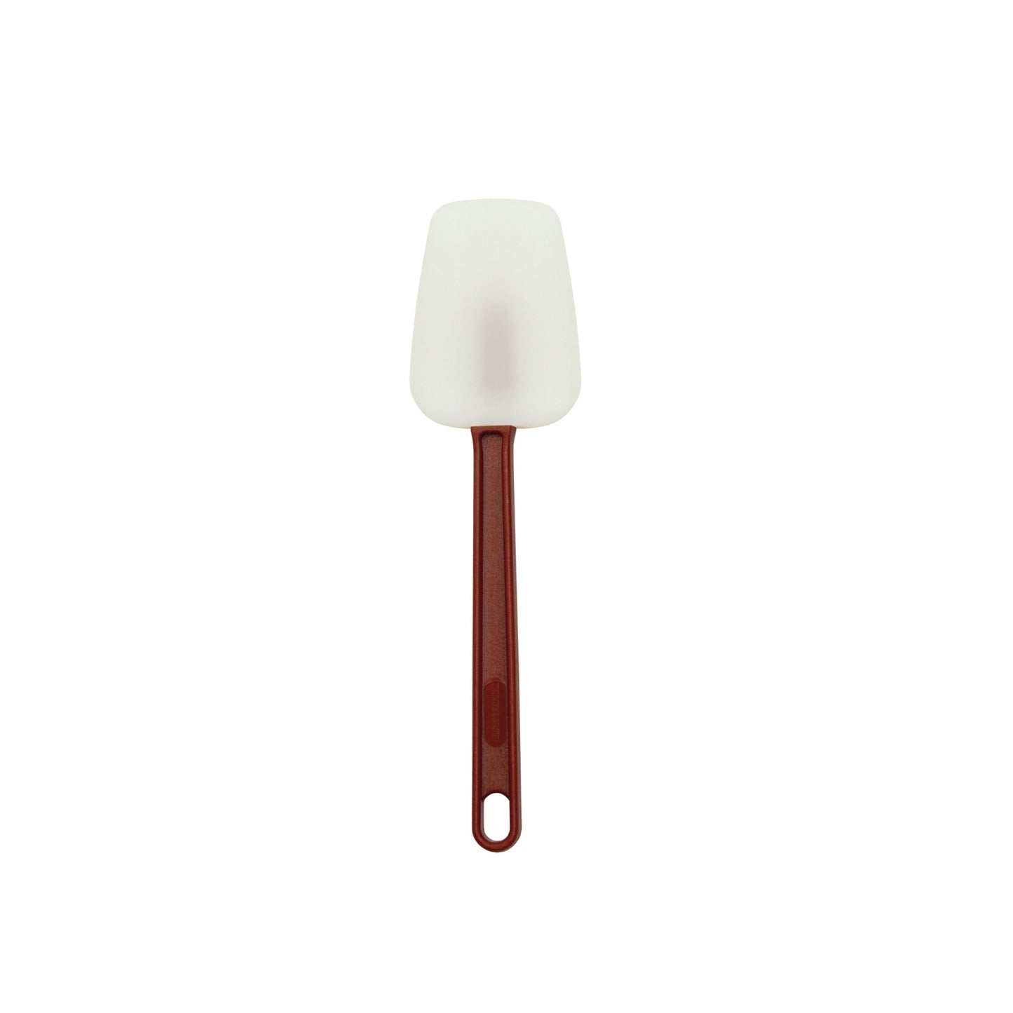 Thunder Group PLSP010SHR 10" Scraper Spoon w/ Red Plastic Handle - Silicon, White