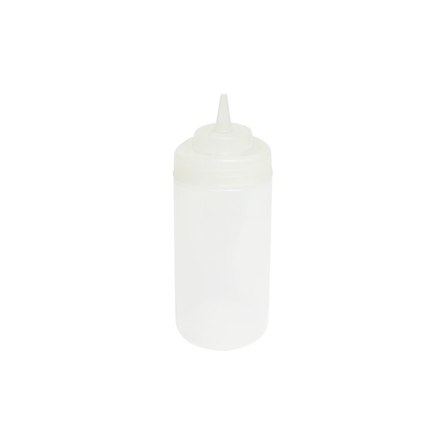 Thunder Group PLTHSB016CW 16 oz Wide Mouth Squeeze Bottle - Plastic, Clear