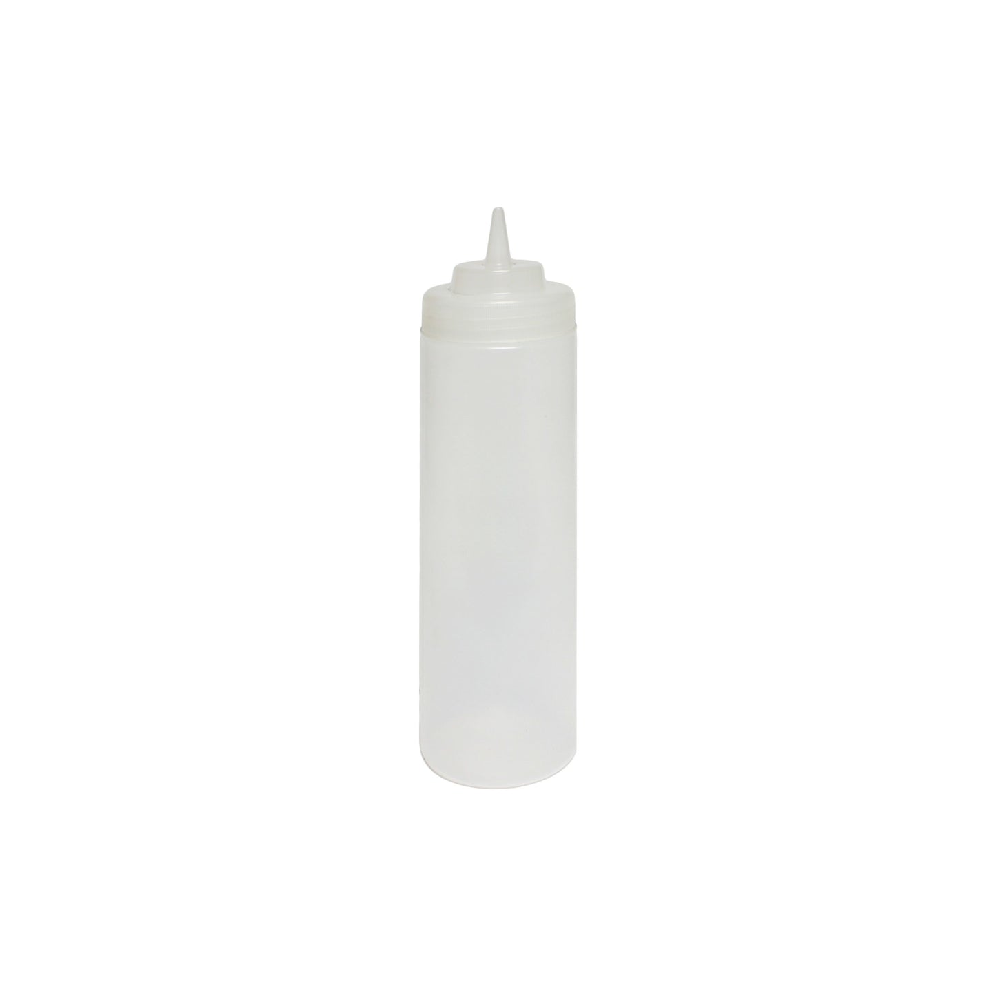 Thunder Group PLTHSB024CW 24 oz Wide Mouth Squeeze Bottle - Plastic, Clear