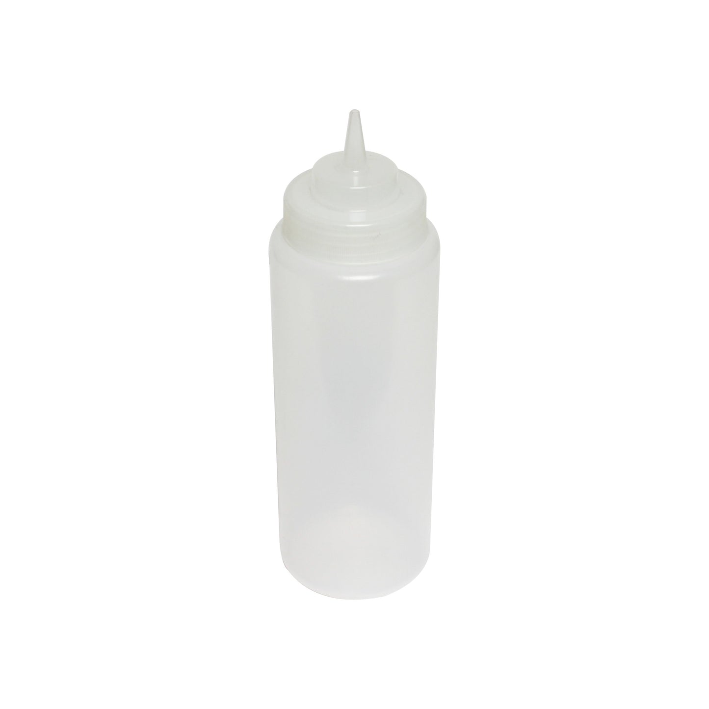 Thunder Group PLTHSB032CW 32 oz Wide Mouth Squeeze Bottle - Plastic, Clear, Pack of 6