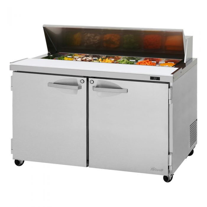 Turbo Air PST-48-N 48 1/4" PRO Series Sandwich/Salad Prep Table w/ Refrigerated Base, 115v