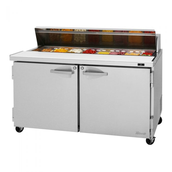 Turbo Air PST-60-N 60 1/4" PRO Series Sandwich/Salad Prep Table w/ Refrigerated Base, 115v