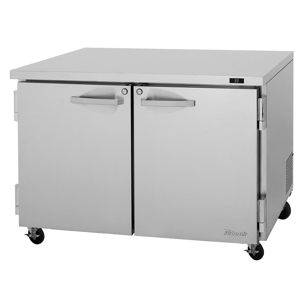 Turbo Air PUR-48-N 48 1/4" W Undercounter Refrigerator w/ (2) Sections & (2) Doors, 115v