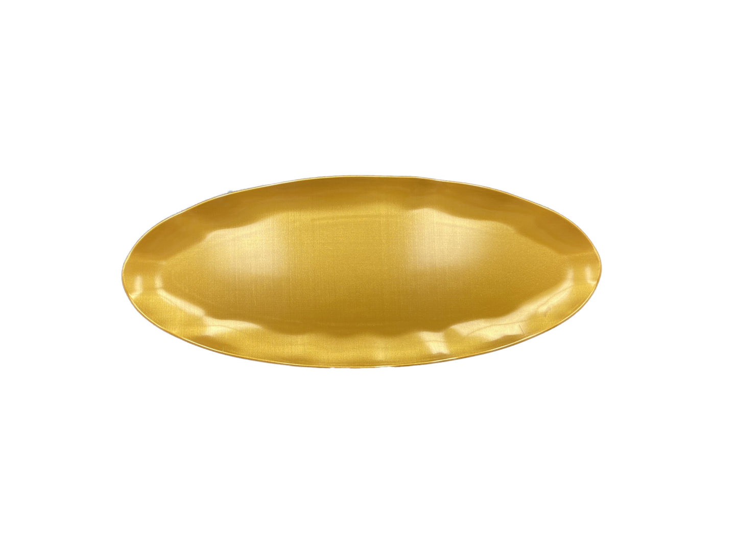Thunder Group RF2024G 24" x 10" Gold Pearl Rectangular Platter - 2/Pack
