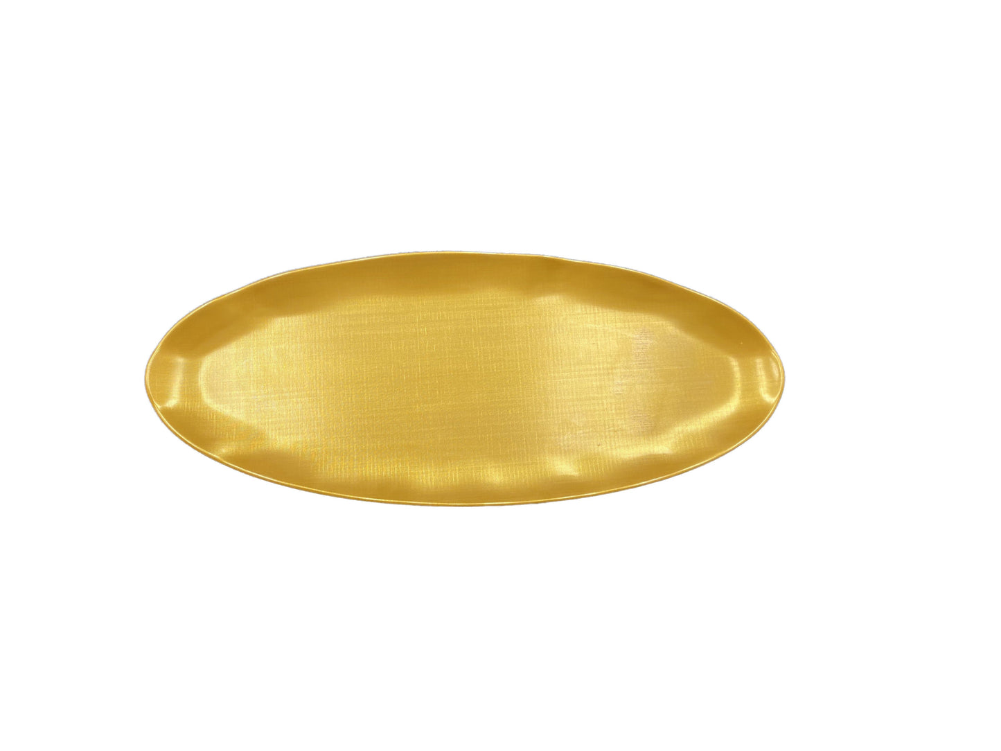 Thunder Group RF2030G 30" x 12" Gold Pearl Rectangular Platter - 2/Pack
