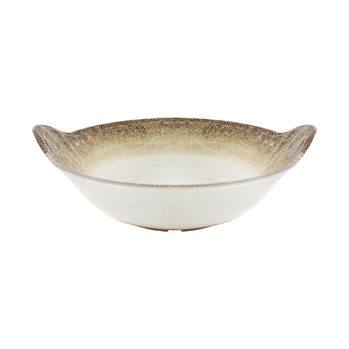 Thunder Group SD5614J 128 oz Round Melamine Serving Bowl, Beige