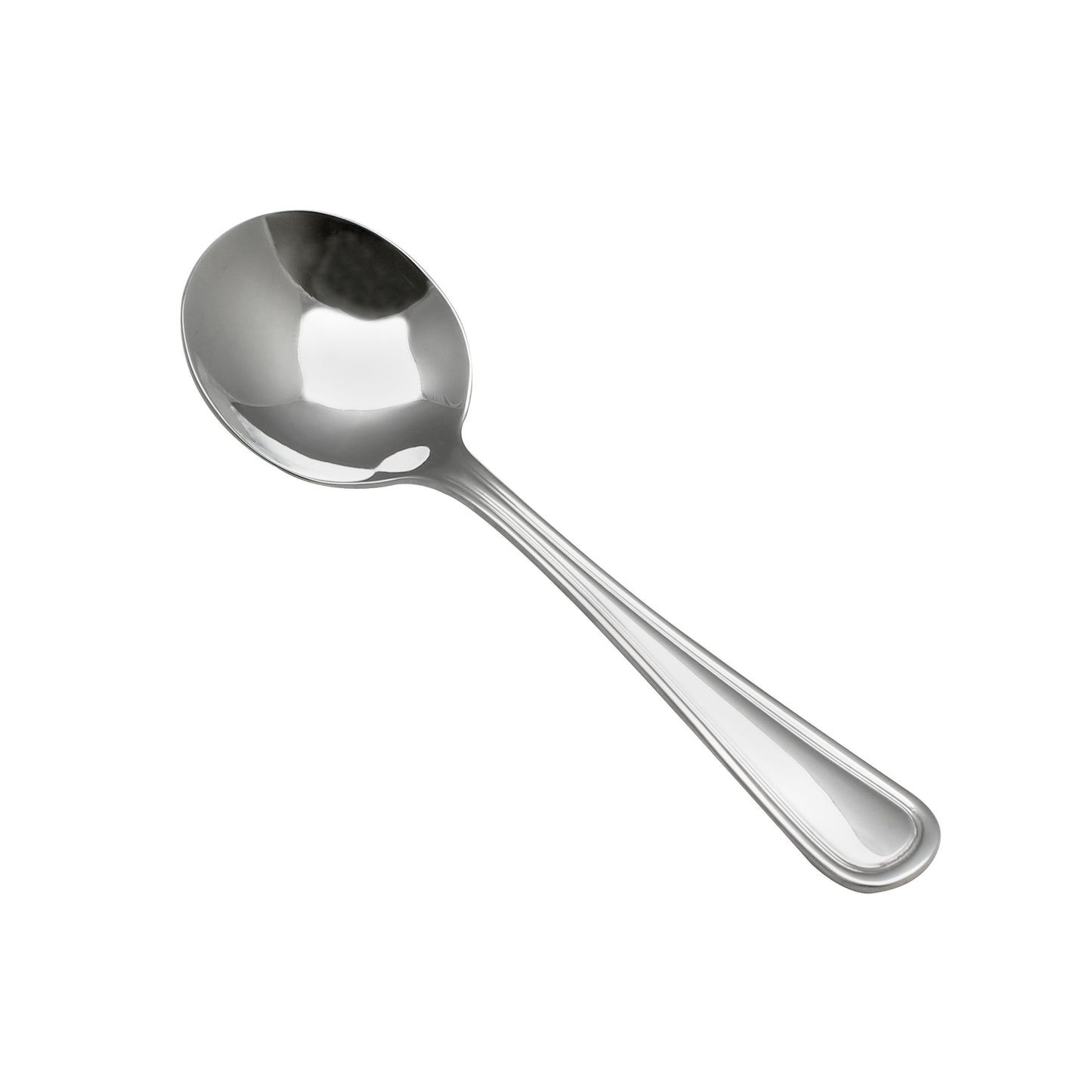 Thunder Group SLAT203 5 4/5" Bouillon Spoon with 18/10 Stainless Grade, Atlantic Pattern
