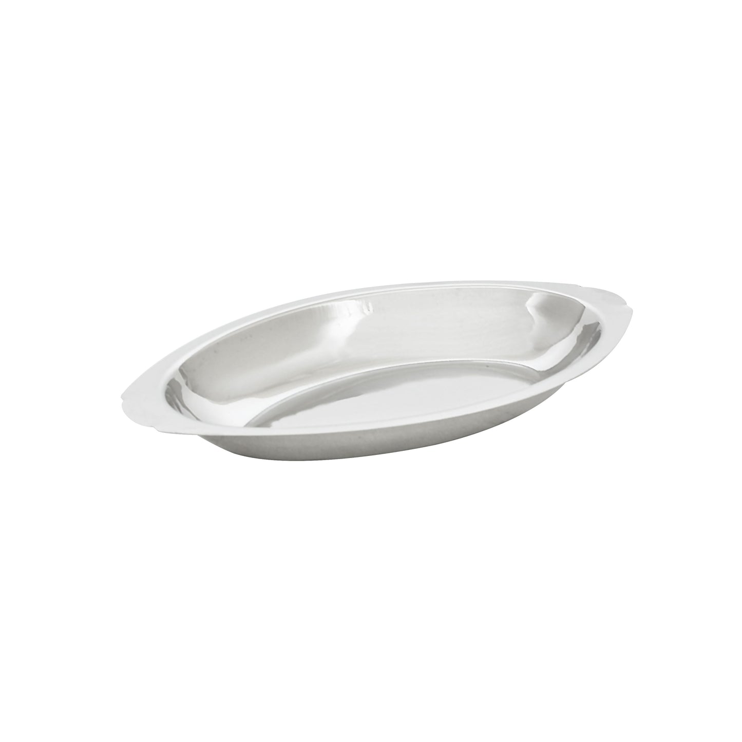 Thunder Group SLGT112 12 oz. Oval, Au Gratin Dish, 18/8 Stainless