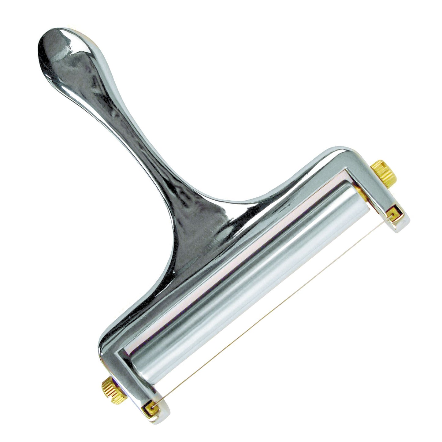 Thunder Group SLKCC005 Cheese Slicer w/ Aluminum Roller & Zinc Alloy Handle, Chrome Plated