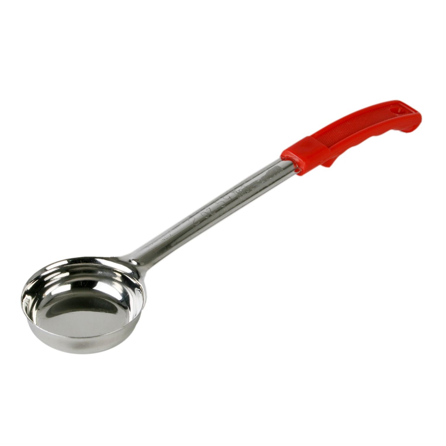 Thunder Group SLLD002A 2 oz Solid Portion Spoon w/ Stainless Bowl, Red
