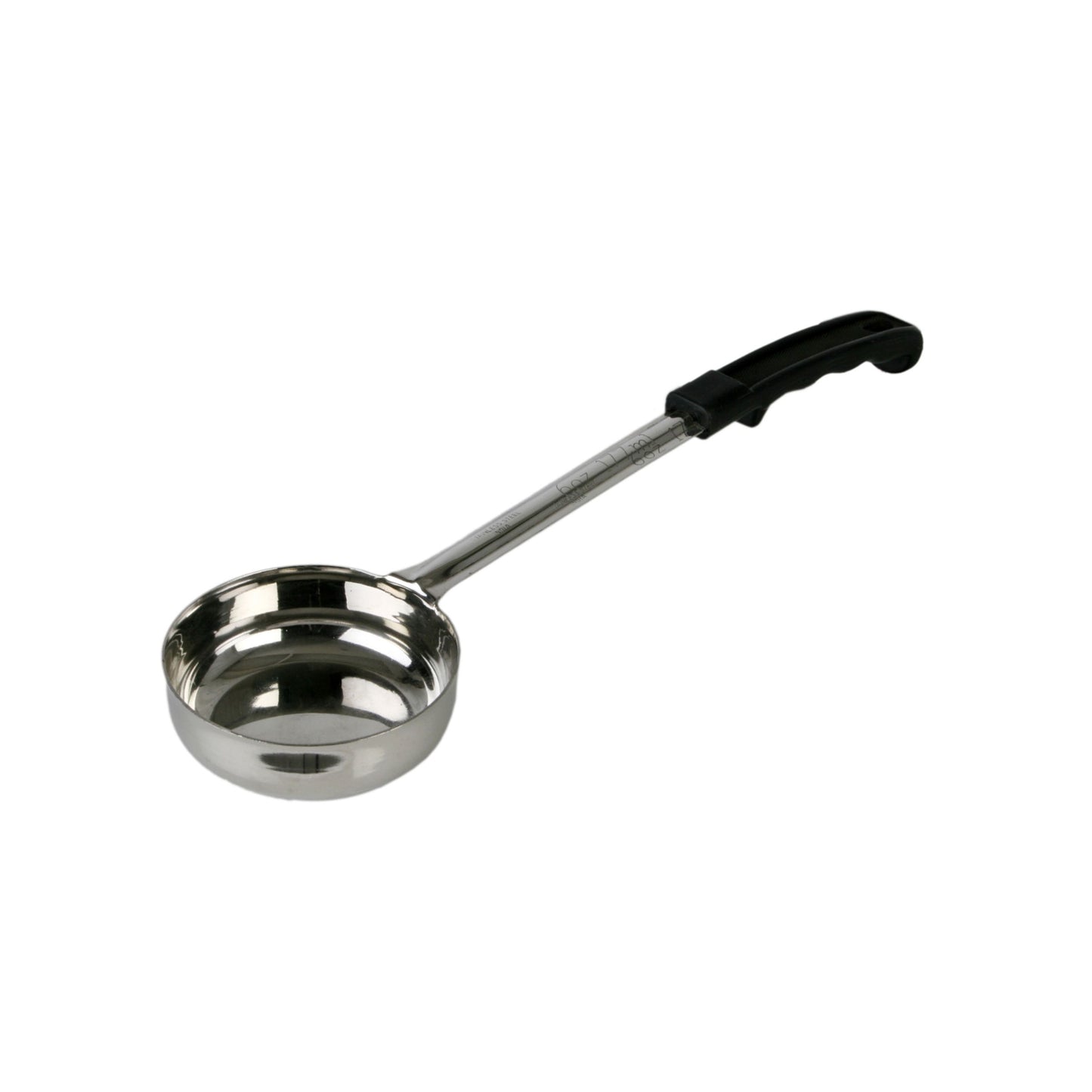 Thunder Group SLLD006A 6 oz Solid Portion Spoon w/ Stainless Bowl, Black