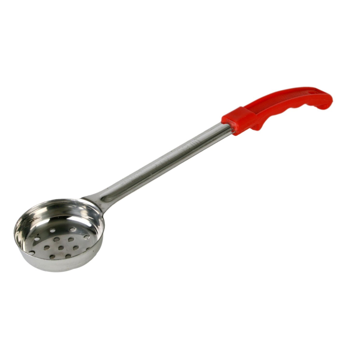 Thunder Group SLLD102PA 2 oz Perforated Portion Spoon w/ Stainless Bowl, Red