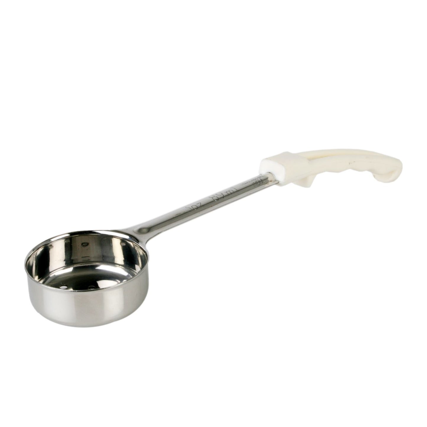 Thunder Group SLLD103PA 3 oz Perforated Portion Spoon w/ Stainless Bowl, Ivory