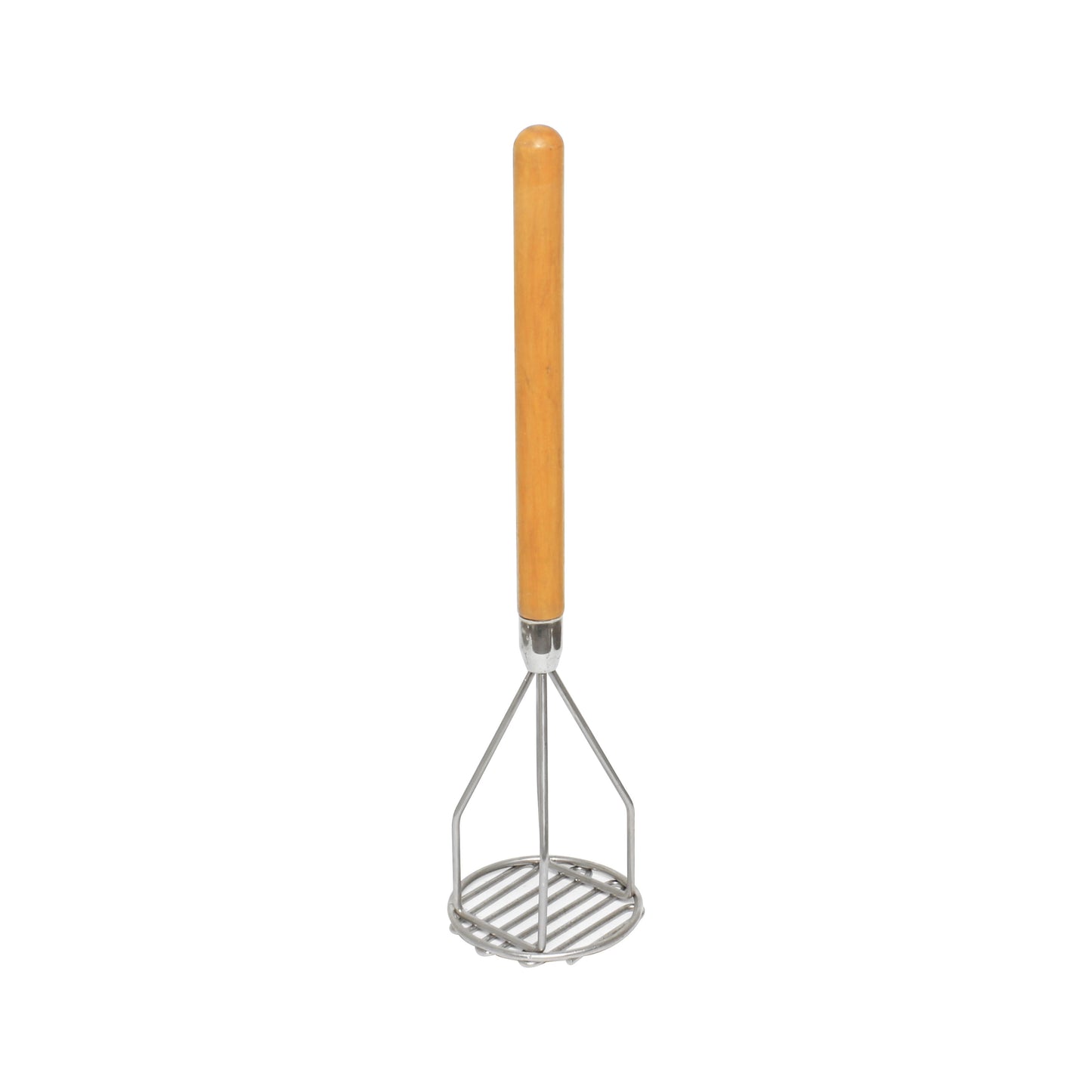 Thunder Group SLPMR018 18" Round Potato Masher w/ Wooden Handle