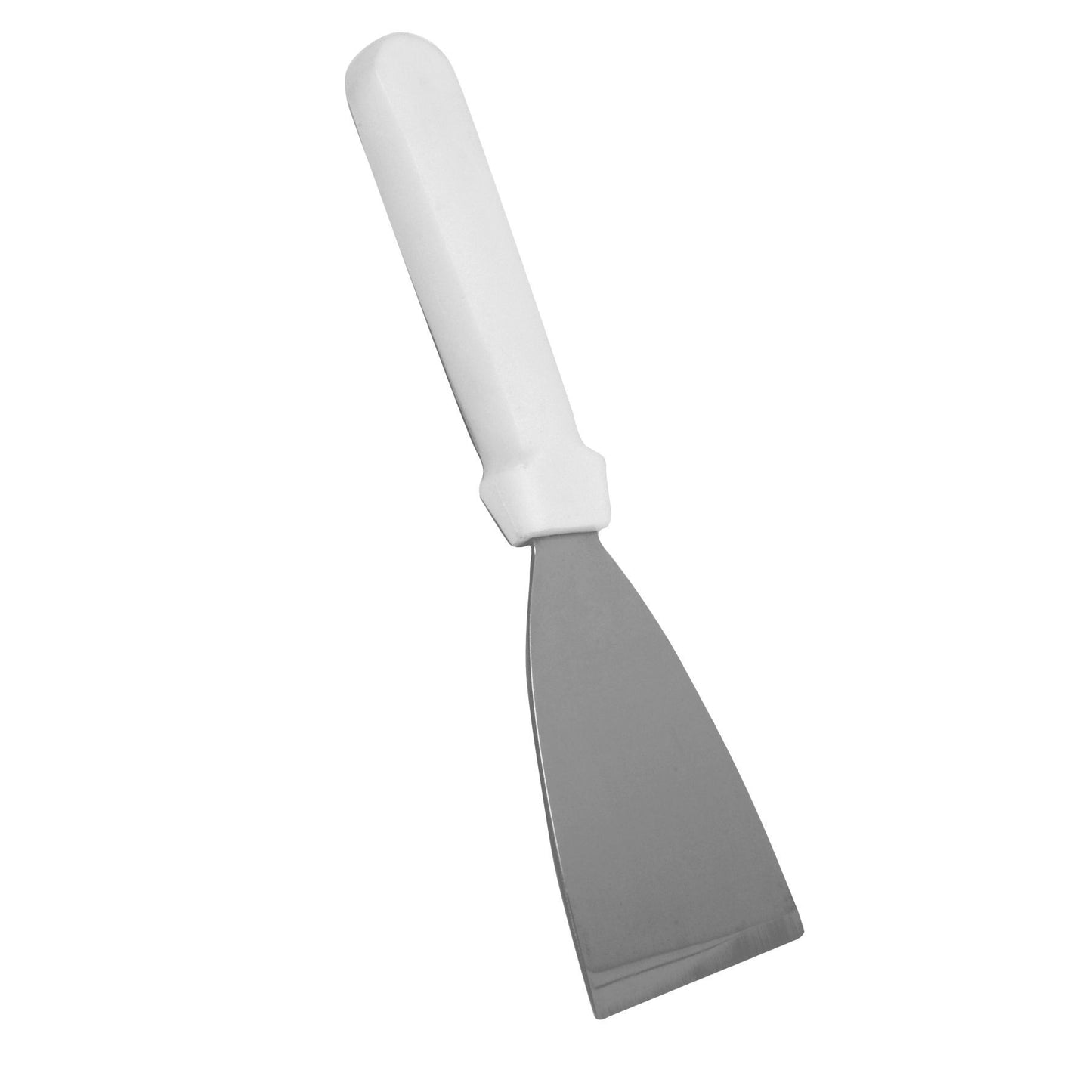 Thunder Group SLPS004P 9-3/4" Pan Scraper w/ White Plastic Handle, Stainless Stee