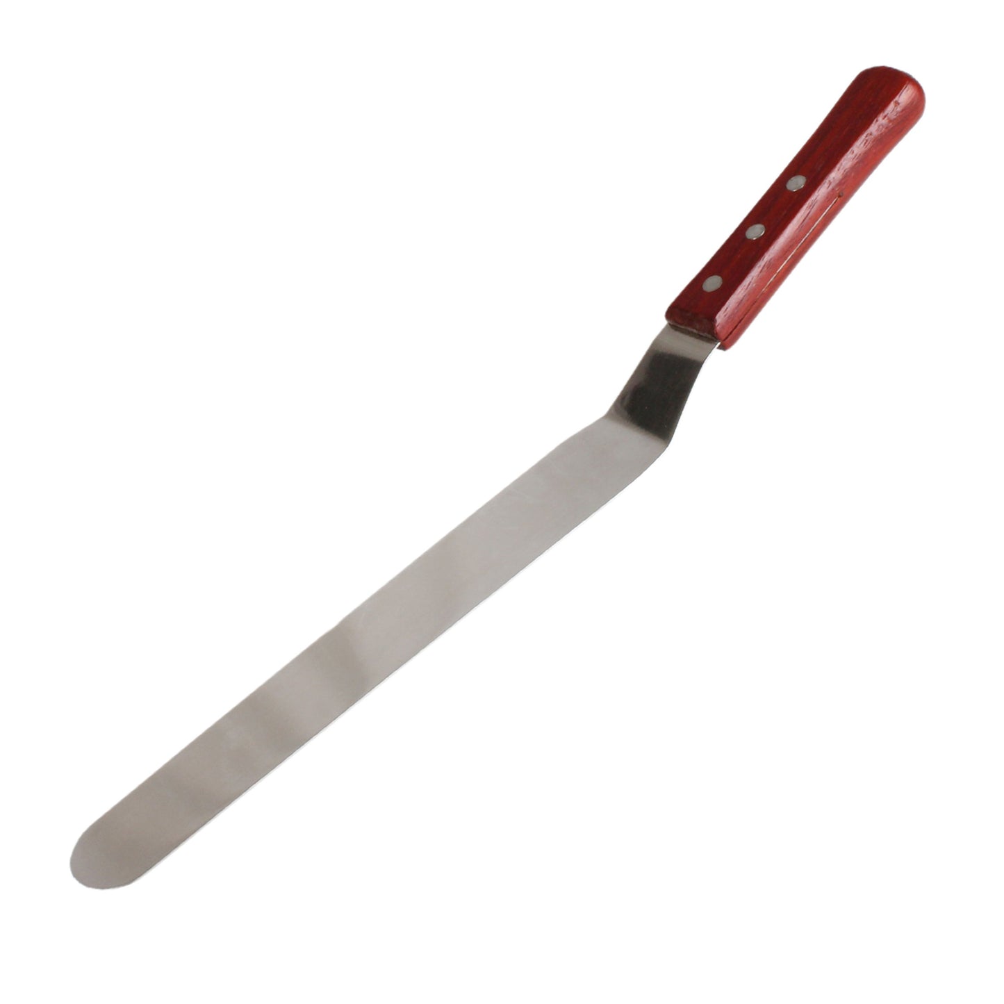 Thunder Group SLPSP010C 9 1/2" Offset Spatula w/ Wood Handle, Stainless Steel
