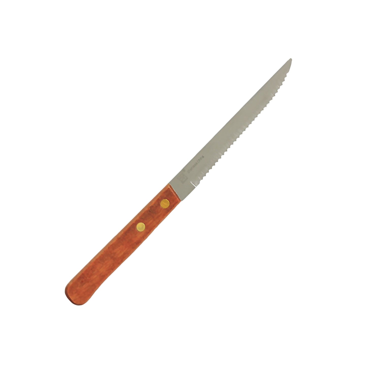 Thunder Group SLSK008 4 1/2" Steak Knife w/ Wood Handle