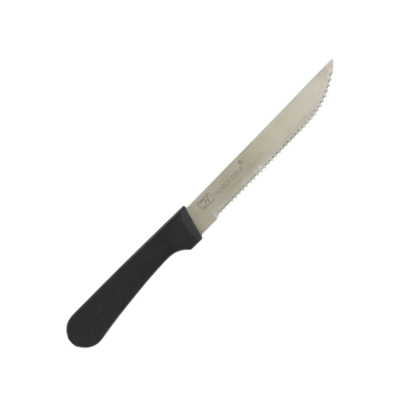 Thunder Group SLSK108 8 5/8" Steak Knife w/ Black Plastic Handle, Stainless Steel