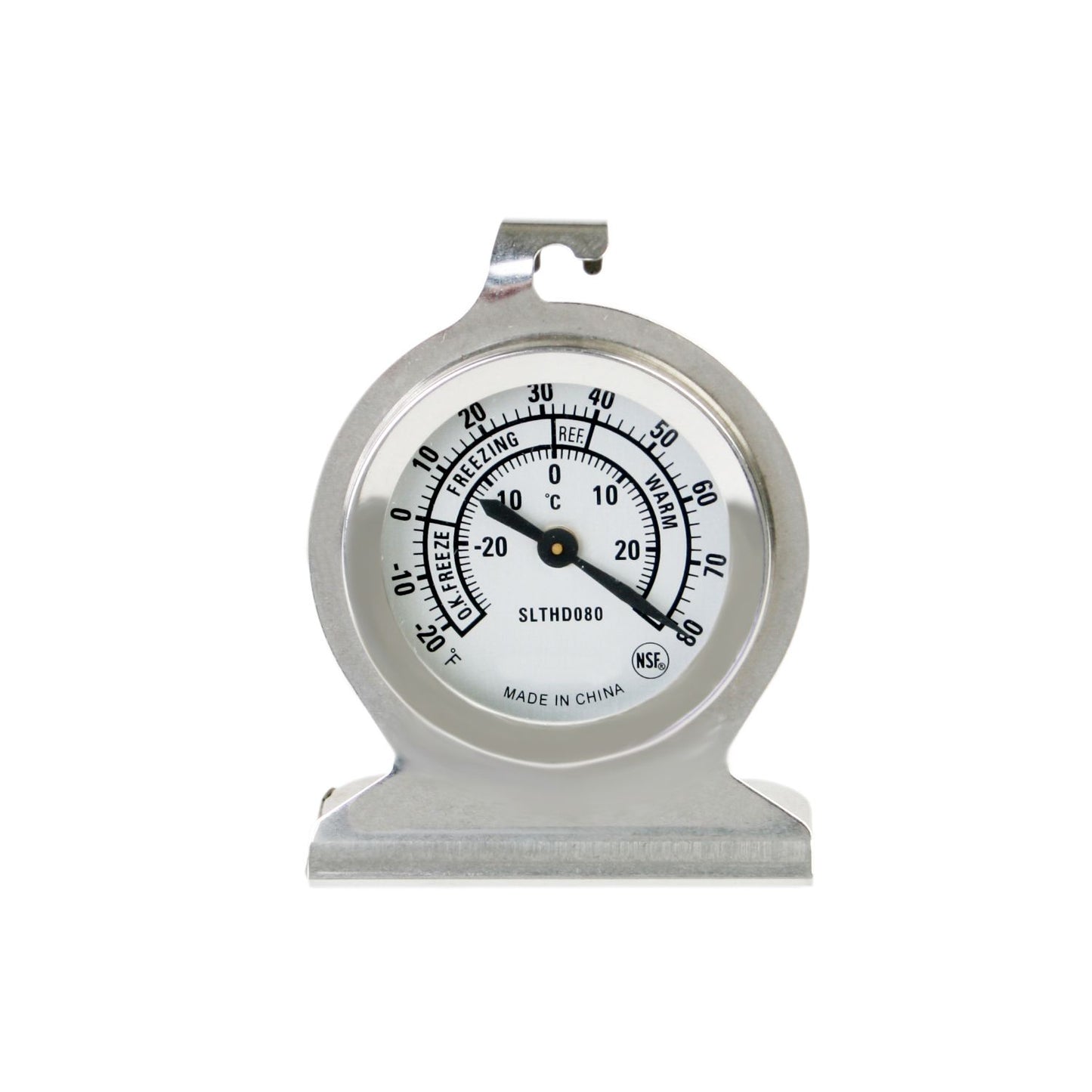 Thunder Group SLTHD080 Dial Type Refrigerator/Freezer Thermometer w/ -20° to 80°F Temperature Range