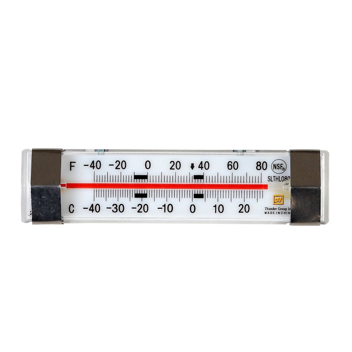 Thunder Group SLTHL080 Tube Type Refrigerator/Freezer Thermometer w/ -40° to 80°F Temperature Range