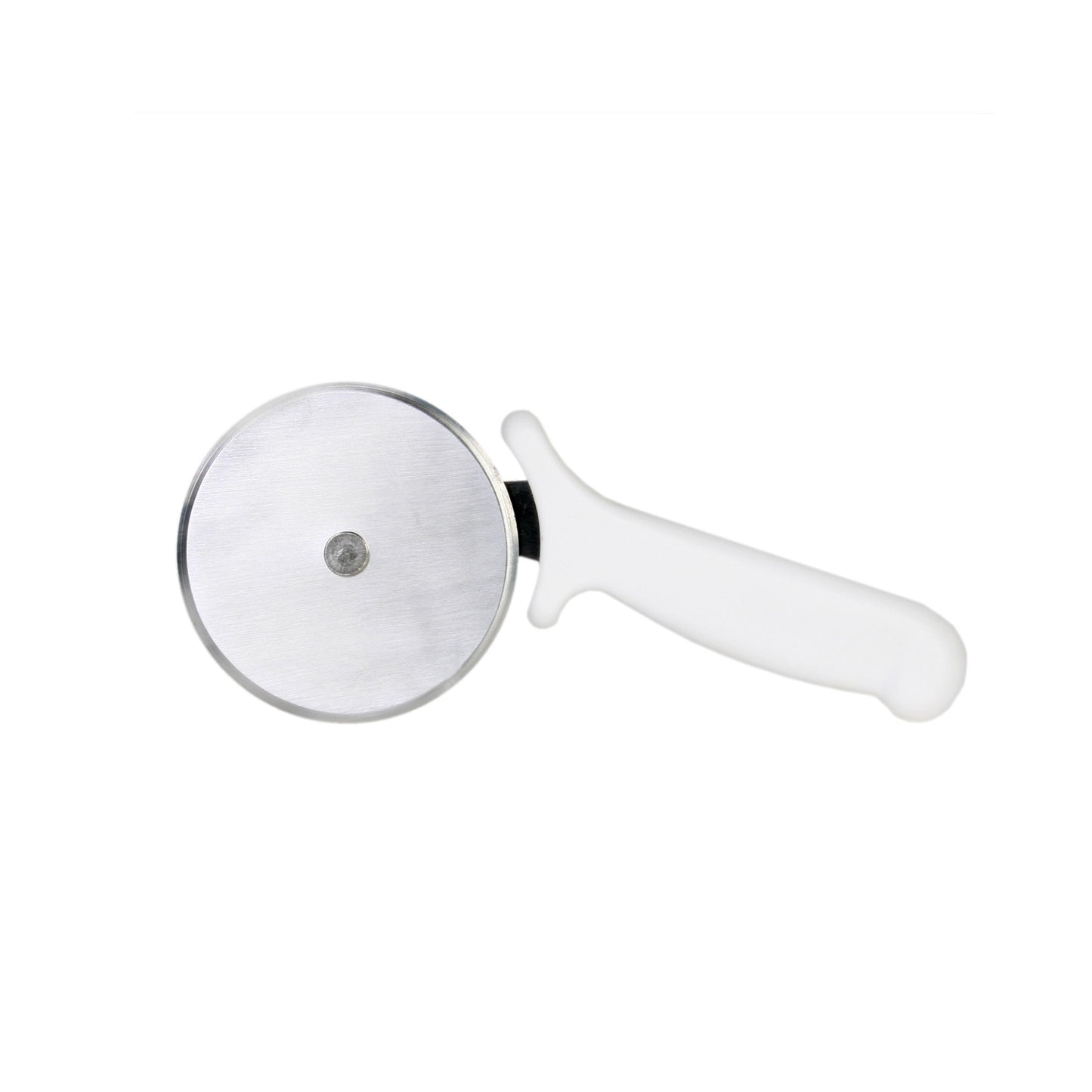 Thunder Group SLTWPC002 2 1/2" Pizza Cutter w/ White Plastic Handle, Stainless Steel