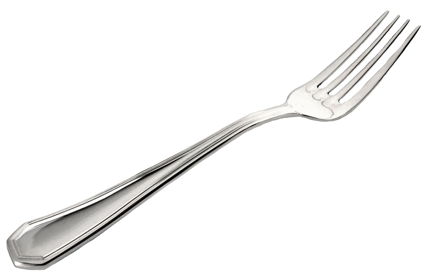 Thunder Group SLWH206 7 2/5" Dinner Fork with 18/10 Stainless Grade, Wilshire Pattern