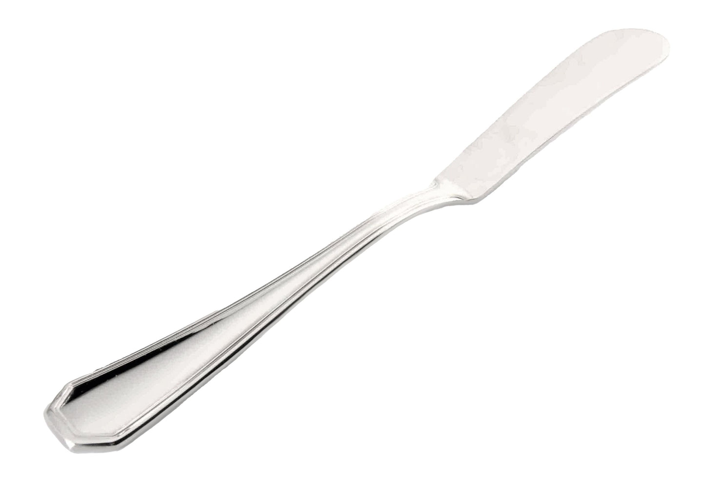 Thunder Group SLWH211 8 3/10" Butter Knife with 18/10 Stainless Grade, Wilshire Pattern