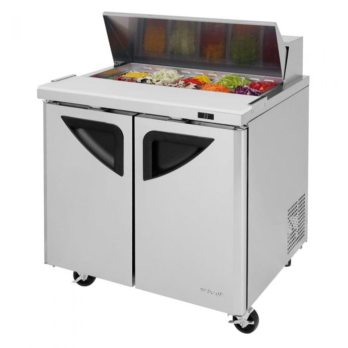 Turbo Air TST-36SD-N6 36" Super Deluxe Sandwich/Salad Prep Table w/ Refrigerated Base, 115v