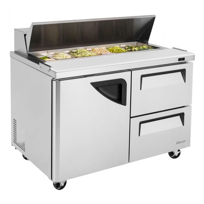 Turbo Air TST-48SD-D2-N 48 1/4" Super Deluxe Sandwich/Salad Prep Table w/ Refrigerated Base, 115v