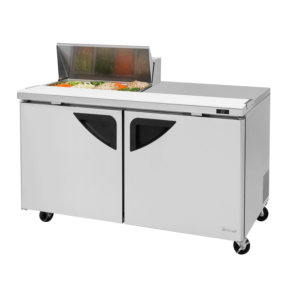 Turbo Air TST-60SD-08S-N 60 1/4" Super Deluxe Sandwich/Salad Prep Table w/ Refrigerated Base, 115v