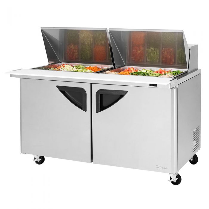 Turbo Air TST-60SD-24-N 60 1/4" Super Deluxe Mega Top Sandwich/Salad Prep Table w/ Refrigerated Base, 115v
