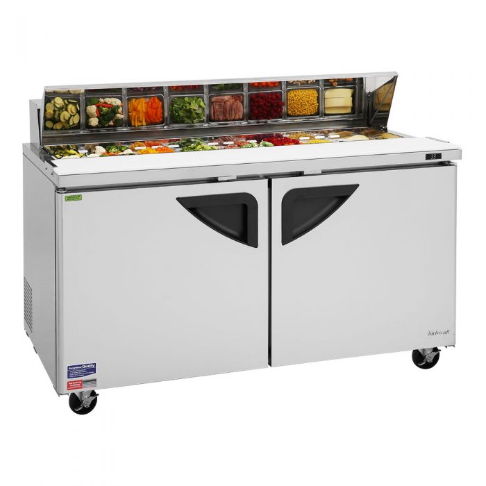 Turbo Air TST-60SD-N 60 1/4" Super Deluxe Sandwich/Salad Prep Table w/ Refrigerated Base, 115v