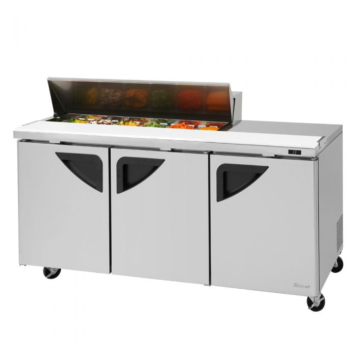 Turbo Air TST-72SD-12S-N 72 5/8" Super Deluxe Sandwich/Salad Prep Table w/ Refrigerated Base, 115v