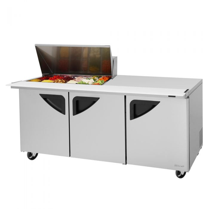Turbo Air TST-72SD-15M-N 72 5/8" Super Deluxe Mega Top Sandwich/Salad Prep Table w/ Refrigerated Base, 115v