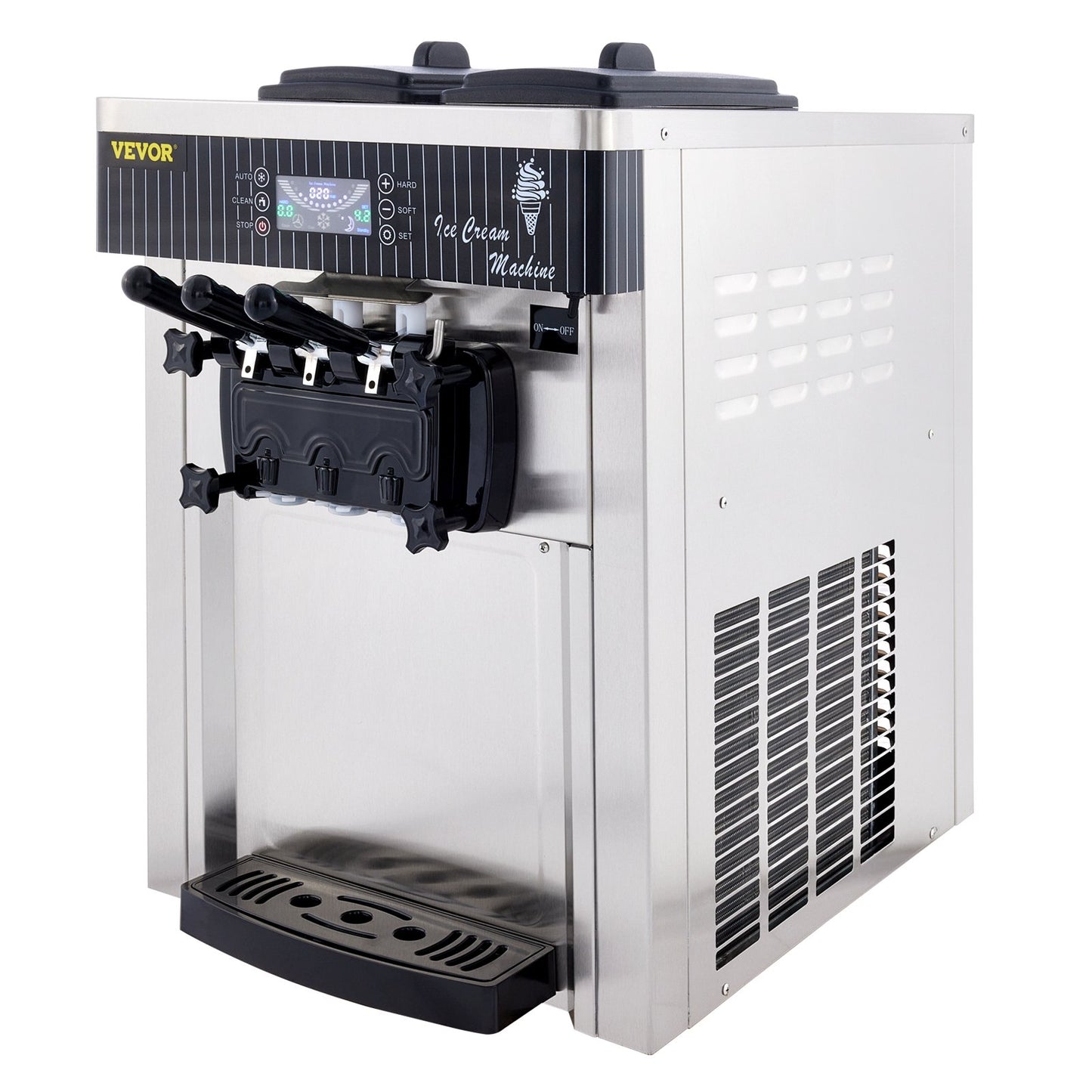 VEVOR YKF-8218T Commercial Ice Cream Machine 5.3 to 7.4Gal per Hour Soft Serve