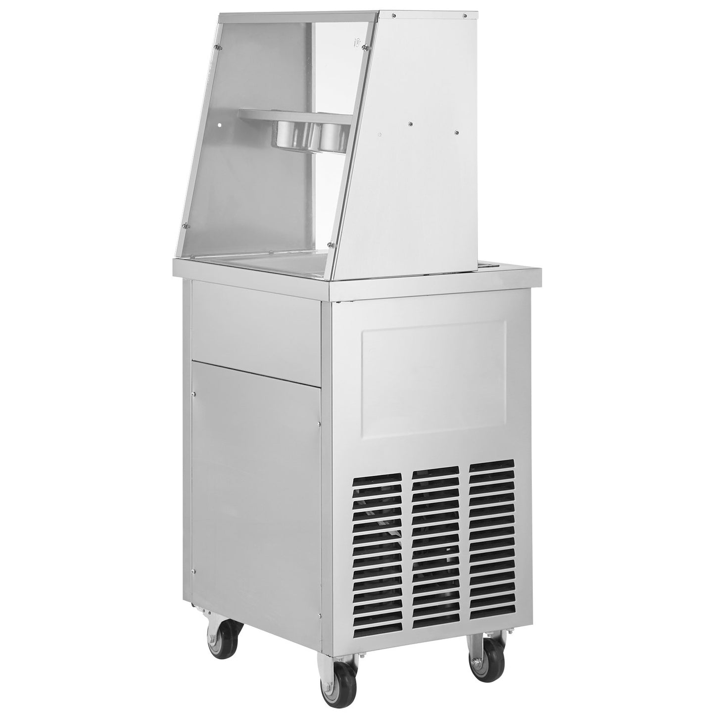 VEVOR CBJF-1DC-350 Commercial Fried Ice Cream Roll Machine, 13.8" x 13.8" Square