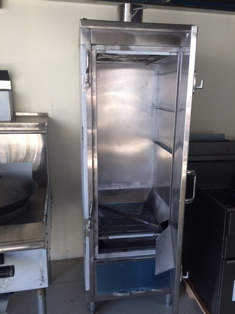 YONGXIN Smokehouse YXSH-2424-LP Liquid Propane 24"W X 24"D X 72"H Stainless Steel  with 3 Tube Burners 45,000 BTU